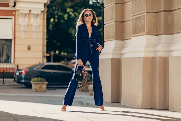 Stylish outfit ideas: What to wear with navy pants for women - fashion inspiration